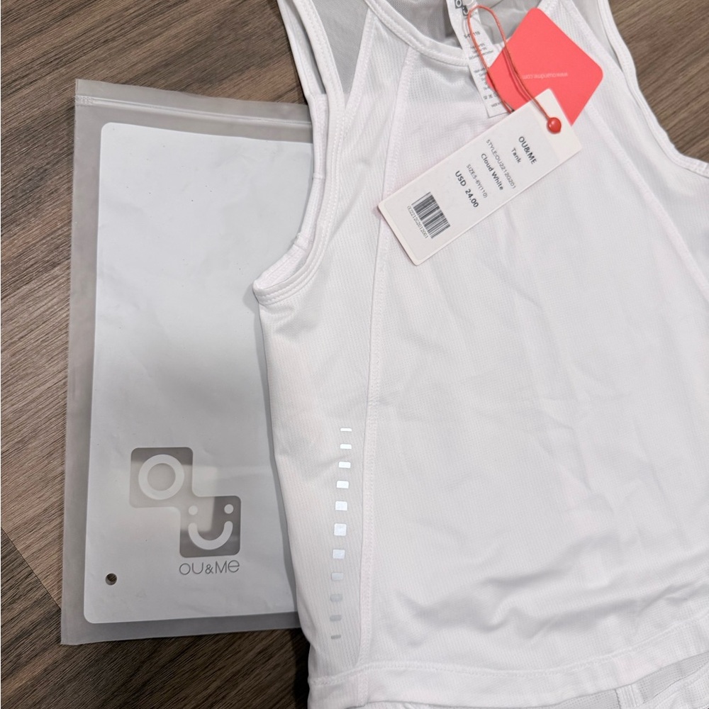 OU & me Kids White Tank Top- NEW - Picture 2 of 5